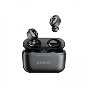 EARBUDS LENOVO HT18 TRUE W/L IN-EAR STERO BT CHARGEABLE WITH CHG CASE BLACK